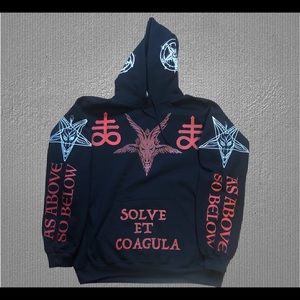 Baphimet leviathan hoodie LARGE Size solve et coagula